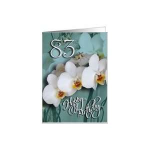  83rd Happy Birthday   Orchids Card: Toys & Games