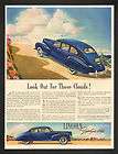 1941 Lincoln Zephyr V 12 Car Look Out Clouds Print Ad