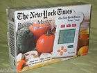 THE NEW YORK TIMES RECIPE MASTER ELECTRONIC HANDHELD EXCALIBUR 