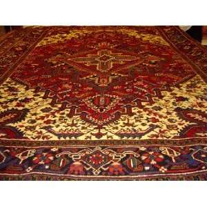    6x8 Hand Knotted Heriz Persian Rug   88x66