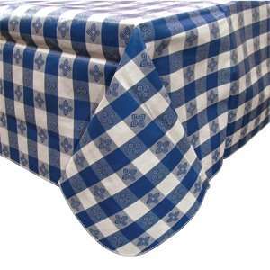Winco TBCO 90B Blue 52 x 90 Table Cloth 