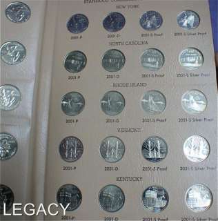 OUTSTANDING STATE QUARTER SET CLAD & SILVER PROOFS (YEP  