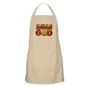  Apron Khaki My God Is An Awesome God 