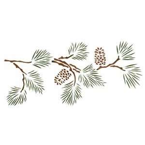  Pine Bough Stencil Arts, Crafts & Sewing