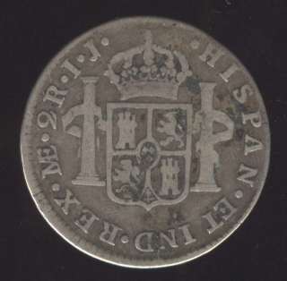 PERU LIMA SPAIN RARE 2 REALES 1794 SILVER COIN  