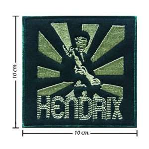 Jimi Hendrix Patch Music Band Logo II Embroidered Iron on Patches Free 
