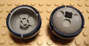 LEGO 2 Cylinder Hemisphere 3x3 Ball Turret w/2x2 Base  
