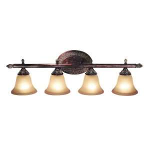   Bark Worthington 4 Light Down Light Bathroom Fixture from the Worthing