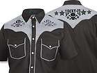 more options lucky 13 western skull stars shirt punk charcoal