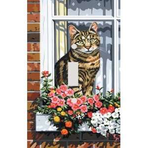  Cat in the Window Decorative Switchplate Cover: Home 