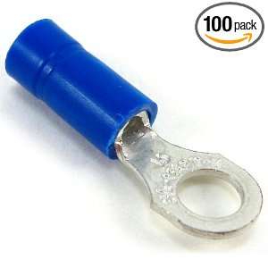   Vinyl Insulated, 0.97 Inch Length by 0.31 Inch Width, Blue, 100 Pack