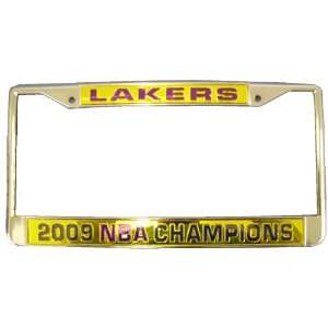   Angeles Lakers Lazer Etched 2009 World Champions License Plate Frame