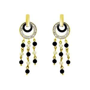  9ct Yellow Gold Multi Gemstone Earrings: Jewelry