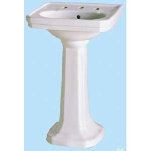   Bathroom Sink Pedestal by Le Bijou   V202 4 in White: Home Improvement
