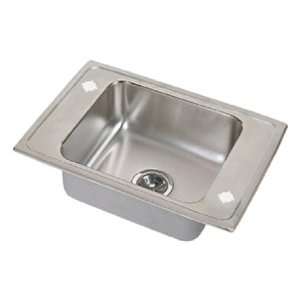   Single Bowl Classroom Sink With 2 Holes Side Ledge