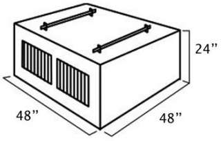   UWS DB 4848 48 Southern 2 Door Deep Dog Box with Divider: Automotive