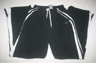 Nike Girls Mesh Lined Wind Pants XL 16 NEW Black  