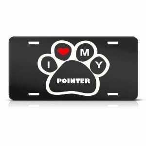  Pointer Dog Dogs Novelty Animal Metal License Plate Wall 