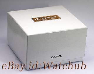 2011 CASIO EDIFICE GOLD LABEL METALLIC BLUE BEZEL WATCH  