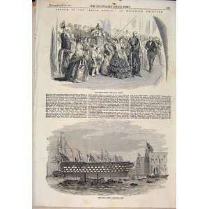  Woolwich Dock Royal Albert Launch Broadside Ship 1854 