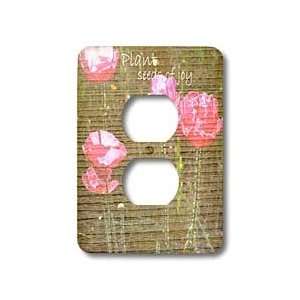 Patricia Sanders Flowers   Seeds of Joy Wood Floral   Light Switch 