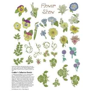  Flower Show Embroidery Designs on a Multi Format CD ROM 