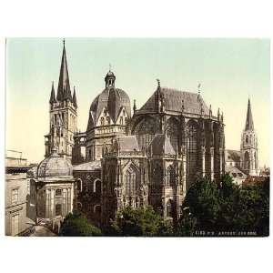  Reprint of The cathedral, Aachen, the Rhine, Germany