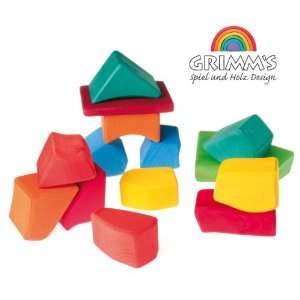  und Holz   15 Wood Waldorf Building Blocks, Multicolors: Toys & Games