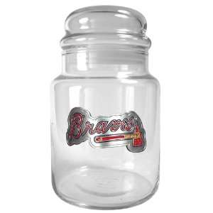  Atlanta Braves 31oz Glass Candy Jar: Sports & Outdoors
