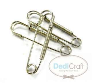 6PCS BROOCH HAIR SAFETY PIN CLOTH CLIPS 51MM S0005  
