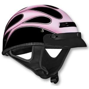 Vega XTS Womens DOT Vented Motorcycle Half Helmet with 3 Snap Visor (3 