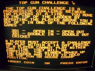 Arachnid Galaxy Top Gun Challenge video dart board  