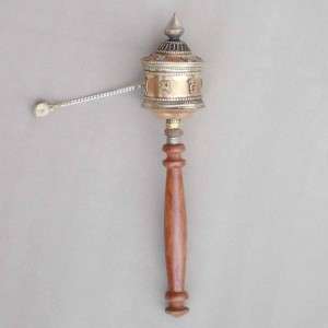 Tibetan Buddhist handmade copper PRAYER WHEEL, 20cm~8  