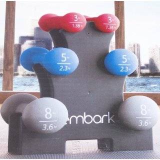  Embark Hand Weight Set 32lbs with Weight Rack Explore 