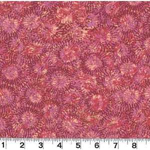  45 Wide Laguna Coral Flowers Dark Pinks Fabric By The 