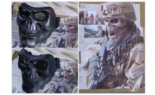 Death Skull Bone Airsoft Full Face Protect Mask Ship From USA  