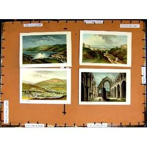  4 Prints C1790 C1940 Braemar Loch Earn Edinburgh Dean 