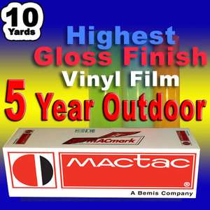 NEW High Gloss MACmark vinyl cutter film 24 x 10 Yards Intermediate 
