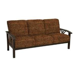   Aluminum Cushion Arm Patio Sofa Flagstone Finish Patio, Lawn & Garden