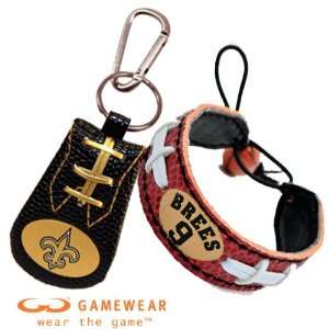 Drew Brees New Orleans Saints Bracelet & Keychain Set 