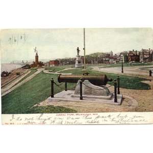   Vintage Postcard Juneau Park   Milwaukee Wisconsin 