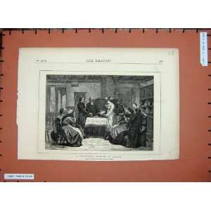   1872 Protestant Wedding Alsace Marriage Gustave Brion