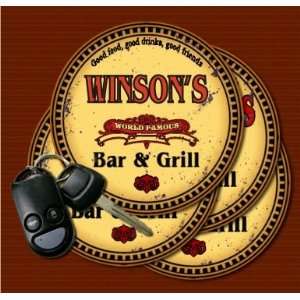  WINSONS Family Name Bar & Grill Coasters: Kitchen 