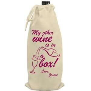  Wine Time Gift: Custom Wine Bag: Kitchen & Dining