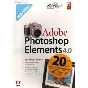   PHOTOSHOP ELEMENTS 4.0  FRENCH VERSION FOR WINDOWS XP 