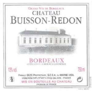  2008 Chateau Buisson Redon Grand Vin De Bordeaux 750ml 