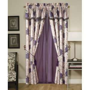   Window Curtain/ Drape Set, with Valance and Tassels
