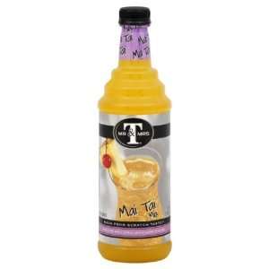 Mr. & Mrs. T Mai Tai Mix, 33.81 Ounce Bottle:  Grocery 