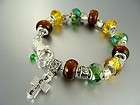   chain european bead charm bracelet 