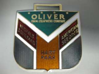 Vintage Pocket Watch Fob Oliver Farm Equipment  